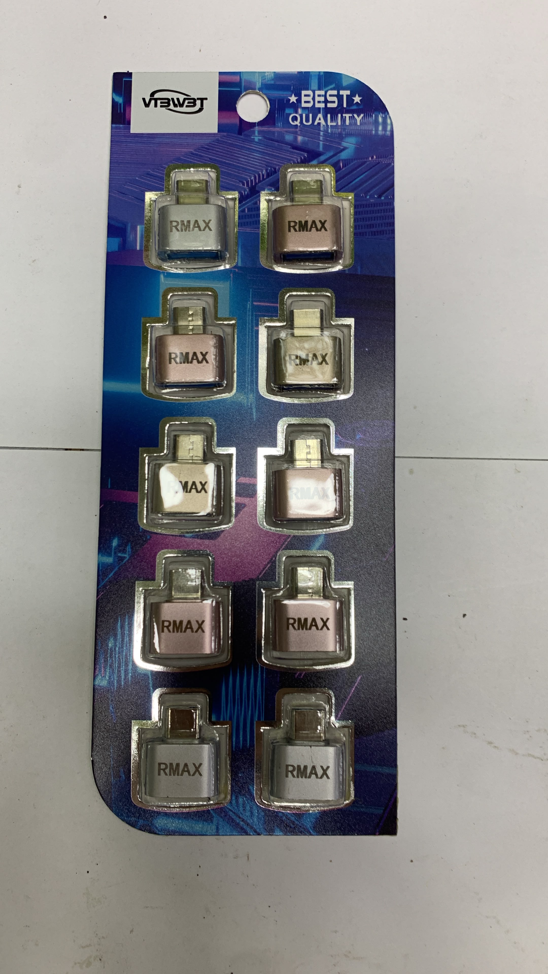 OTG Type-C Adapter Connector - 10 Pieces Pack