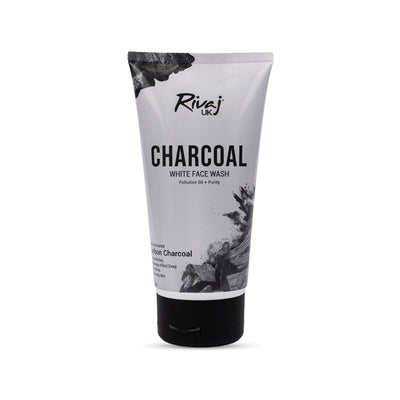 Rivaj Charcoal White Face Wash for Women - Deep Cleansing & Brightening - 100ml