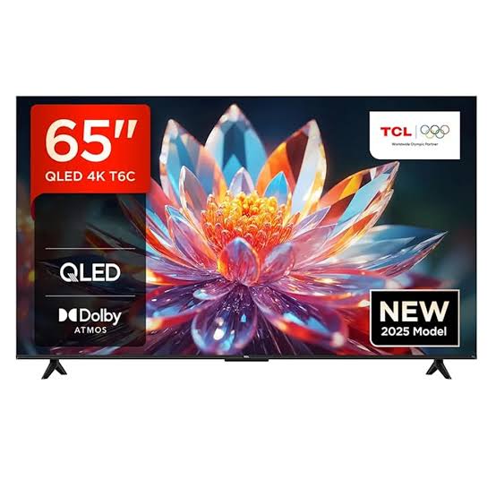 TCL 65 Inch T6C 4K Ultra HD Smart QLED Google TV (65T6C) - Official Warranty