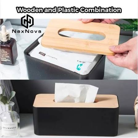 Wooden Head Tissue Box