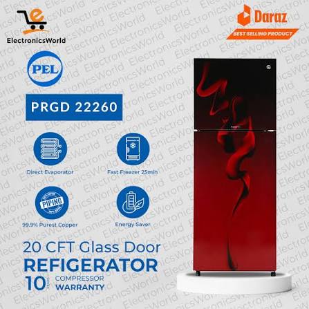PEL PRGD 6460 Frost-Free Double Door Refrigerator - 450L Capacity, Inverter Technology