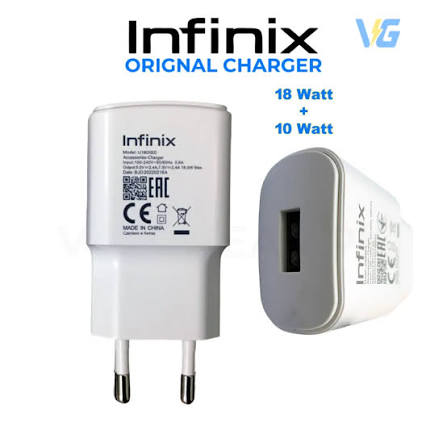 Infinix Original Fast Charger Adapter for Smartphones - Genuine & Reliable